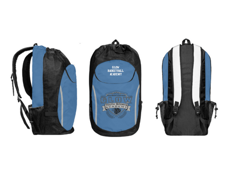 Gear Bag, Glow Basketball Academy, Men's Basketball, Teamtime, Team time, sublimation, custom sports apparel, team uniforms, spirit wear, spiritwear, sports uniforms, custom shirts, team store, custom team store, fundraiser sports, apparel fundraiser