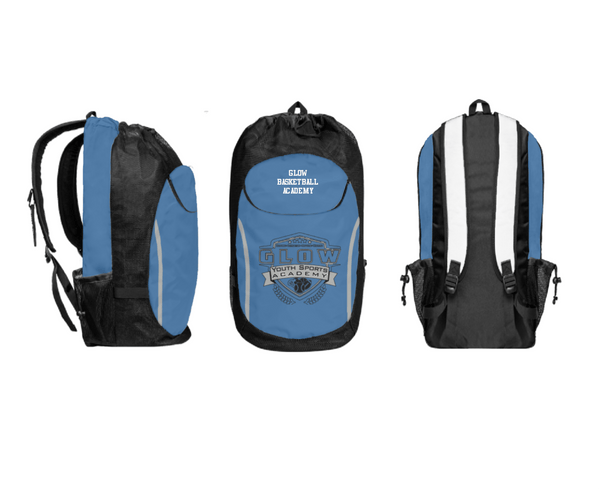 Gear Bag, Glow Basketball Academy, Men's Basketball, Teamtime, Team time, sublimation, custom sports apparel, team uniforms, spirit wear, spiritwear, sports uniforms, custom shirts, team store, custom team store, fundraiser sports, apparel fundraiser
