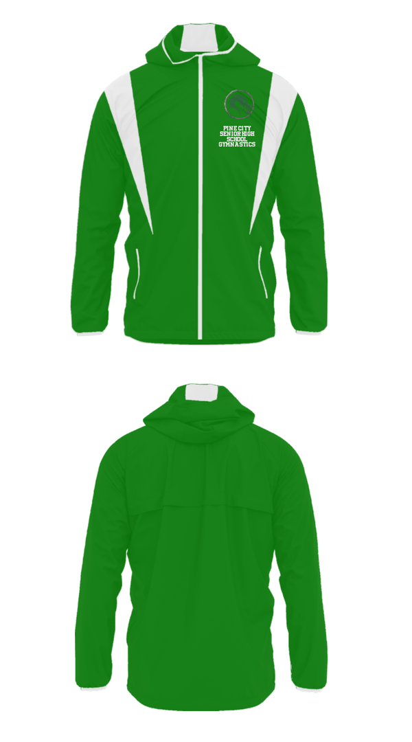 Windbreaker, Pine City Senior High School Gymnastics, Spirit Store, Teamtime, Team time, sublimation, custom sports apparel, team uniforms, spirit wear, spiritwear, sports uniforms, custom shirts, team store, custom team store, fundraiser sports, apparel fundraiser