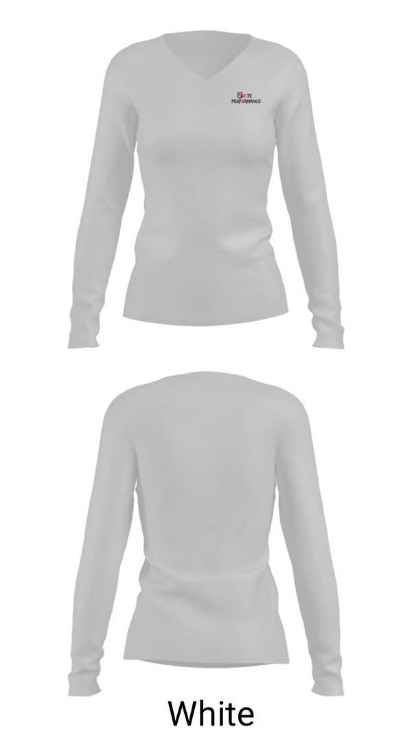 Women's Long Sleeve Vneck Shirt, Fly.te Performance, , Teamtime, Team time, sublimation, custom sports apparel, team uniforms, spirit wear, spiritwear, sports uniforms, custom shirts, team store, custom team store, fundraiser sports, apparel fundraiser