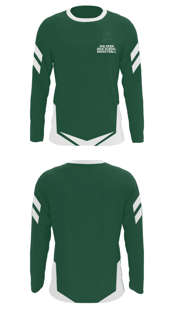 Long Sleeve Performance Shirt, Malvern High School Basketball, Women's Basketball, Teamtime, Team time, sublimation, custom sports apparel, team uniforms, spirit wear, spiritwear, sports uniforms, custom shirts, team store, custom team store, fundraiser sports, apparel fundraiser