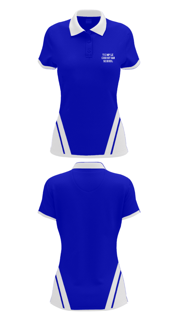 Women's Short Sleeve Performance Polo, Temple Christian School, Spirit Store, Teamtime, Team time, sublimation, custom sports apparel, team uniforms, spirit wear, spiritwear, sports uniforms, custom shirts, team store, custom team store, fundraiser sports, apparel fundraiser