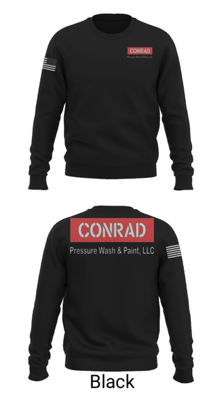 Crew Neck Sweatshirt, Conrad Pressure Wash & Paint, , Teamtime, Team time, sublimation, custom sports apparel, team uniforms, spirit wear, spiritwear, sports uniforms, custom shirts, team store, custom team store, fundraiser sports, apparel fundraiser