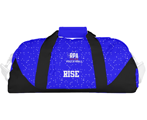 Duffle Bag, RISE, Women's Volleyball, Teamtime, Team time, sublimation, custom sports apparel, team uniforms, spirit wear, spiritwear, sports uniforms, custom shirts, team store, custom team store, fundraiser sports, apparel fundraiser