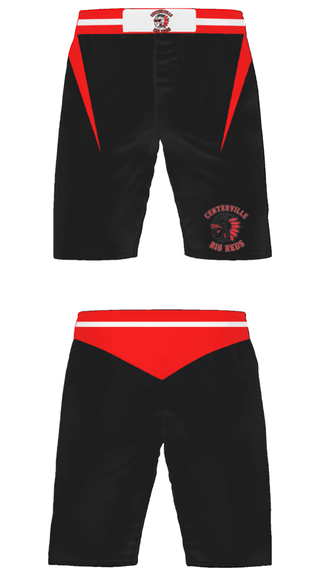 Fight Shorts, Centerville High School Wrestling, Wrestling, Teamtime, Team time, sublimation, custom sports apparel, team uniforms, spirit wear, spiritwear, sports uniforms, custom shirts, team store, custom team store, fundraiser sports, apparel fundraiser