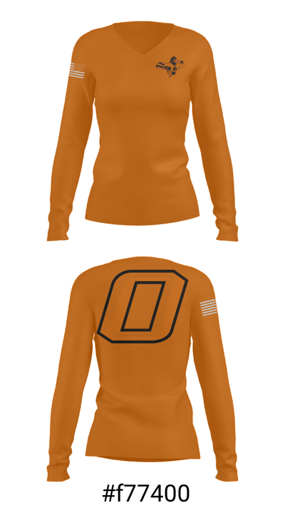 Osseo High School Wrestling 81785161 Women's Long Sleeve V-neck Shirt - 20
