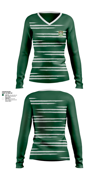 Women's Long Sleeve Vneck Shirt, El Camino Real Salinas Soccer, Men's Soccer, Teamtime, Team time, sublimation, custom sports apparel, team uniforms, spirit wear, spiritwear, sports uniforms, custom shirts, team store, custom team store, fundraiser sports, apparel fundraiser