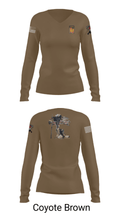 18th FA BDE Airborne 33985132 Women's Long Sleeve V-neck Shirt - 15