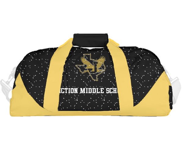Duffle Bag, Junction Middle School, Spirit Store, Teamtime, Team time, sublimation, custom sports apparel, team uniforms, spirit wear, spiritwear, sports uniforms, custom shirts, team store, custom team store, fundraiser sports, apparel fundraiser