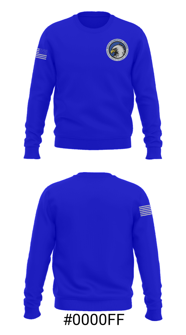 Crew Neck Sweatshirt, South Elementary School, Spirit Store, Teamtime, Team time, sublimation, custom sports apparel, team uniforms, spirit wear, spiritwear, sports uniforms, custom shirts, team store, custom team store, fundraiser sports, apparel fundraiser
