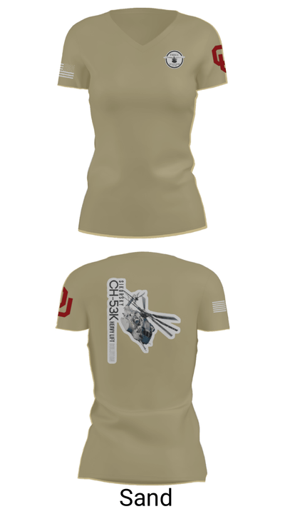 CH-53 14570002 Women's Short Sleeve V-neck Shirt - 44