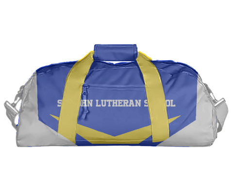 Duffle Bag, St John Lutheran School, Spirit Store, Teamtime, Team time, sublimation, custom sports apparel, team uniforms, spirit wear, spiritwear, sports uniforms, custom shirts, team store, custom team store, fundraiser sports, apparel fundraiser