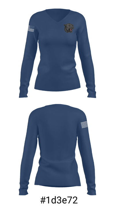 Hermitage High School Wrestling 73374256 Women's Long Sleeve V-neck Shirt - 20