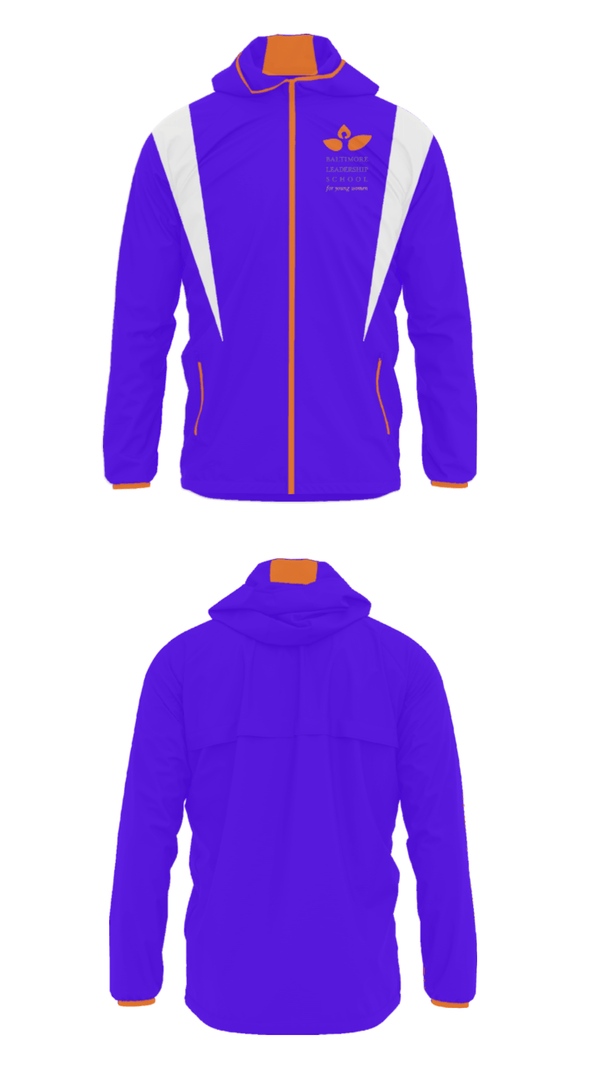 Windbreaker, Baltimore Leadership School For Young Women, Spirit Store, Teamtime, Team time, sublimation, custom sports apparel, team uniforms, spirit wear, spiritwear, sports uniforms, custom shirts, team store, custom team store, fundraiser sports, apparel fundraiser