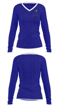 Legacy Christian Academy Basketball 24053884 Women's Long Sleeve V-neck Shirt - 34