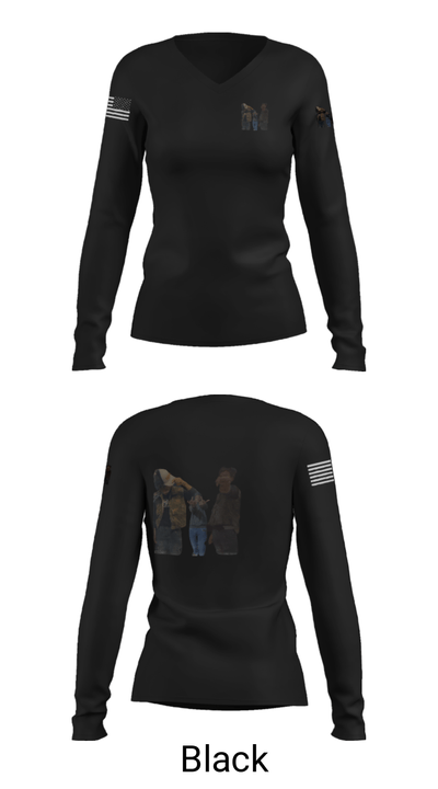 DHK Entertainment 58516776 Women's Long Sleeve V-neck Shirt - 13