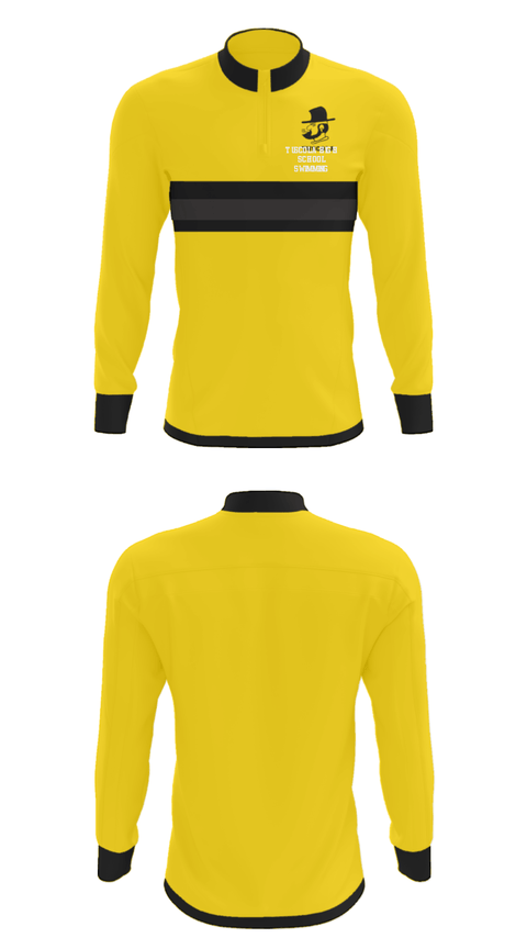 Quarter Zip Jacket, Tuscola High School Swimming, Swimming, Teamtime, Team time, sublimation, custom sports apparel, team uniforms, spirit wear, spiritwear, sports uniforms, custom shirts, team store, custom team store, fundraiser sports, apparel fundraiser
