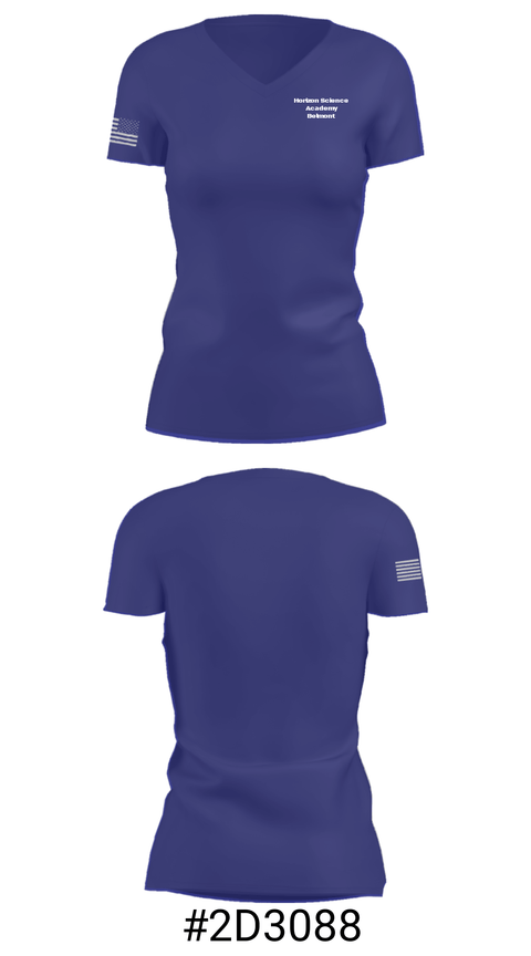 Women's Short Sleeve Vneck Shirt, Horizon Science Academy Belmont, , Teamtime, Team time, sublimation, custom sports apparel, team uniforms, spirit wear, spiritwear, sports uniforms, custom shirts, team store, custom team store, fundraiser sports, apparel fundraiser