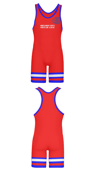 Wrestling Singlet, Montgomery Youth Wrestling League, Wrestling, Teamtime, Team time, sublimation, custom sports apparel, team uniforms, spirit wear, spiritwear, sports uniforms, custom shirts, team store, custom team store, fundraiser sports, apparel fundraiser