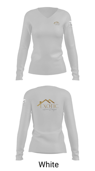 Women's Long Sleeve Vneck Shirt, Exotic home designs, , Teamtime, Team time, sublimation, custom sports apparel, team uniforms, spirit wear, spiritwear, sports uniforms, custom shirts, team store, custom team store, fundraiser sports, apparel fundraiser