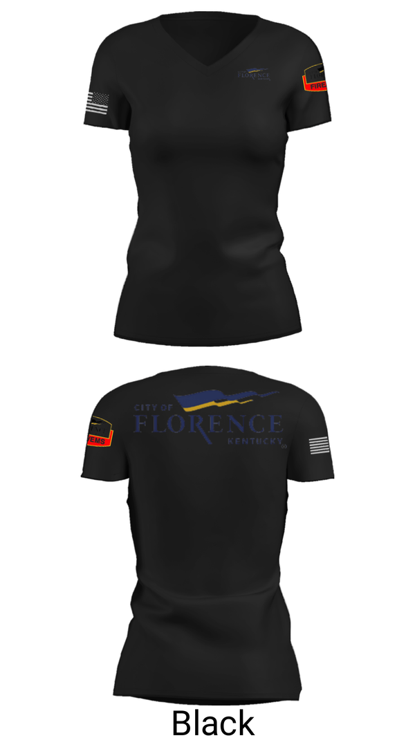 Women's Short Sleeve Vneck Shirt, , Fire Department, Teamtime, Team time, sublimation, custom sports apparel, team uniforms, spirit wear, spiritwear, sports uniforms, custom shirts, team store, custom team store, fundraiser sports, apparel fundraiser