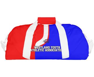 Duffle Bag, Westland Youth Athletic Association, Spirit Store, Teamtime, Team time, sublimation, custom sports apparel, team uniforms, spirit wear, spiritwear, sports uniforms, custom shirts, team store, custom team store, fundraiser sports, apparel fundraiser