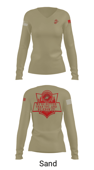 Women's Long Sleeve Vneck Shirt, RSS EMPIRE STATE, Marines, Teamtime, Team time, sublimation, custom sports apparel, team uniforms, spirit wear, spiritwear, sports uniforms, custom shirts, team store, custom team store, fundraiser sports, apparel fundraiser