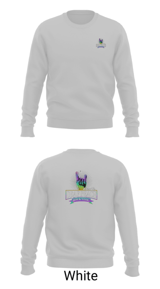 Crew Neck Sweatshirt, DeafPeaceRockVlog, , Teamtime, Team time, sublimation, custom sports apparel, team uniforms, spirit wear, spiritwear, sports uniforms, custom shirts, team store, custom team store, fundraiser sports, apparel fundraiser