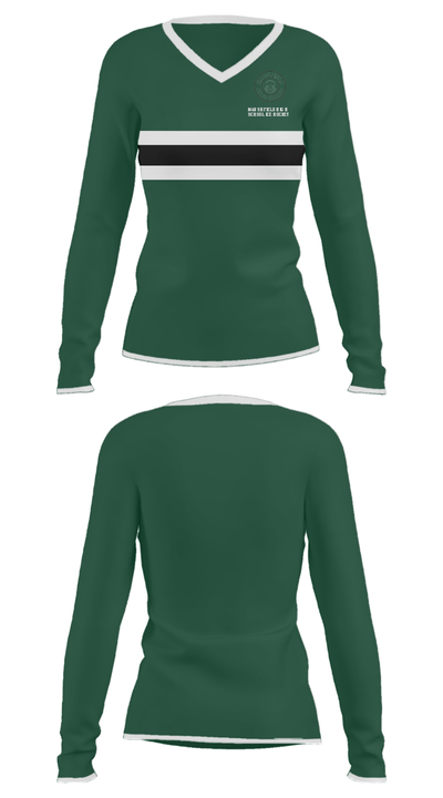 Marshfield High School Ice Hockey 65415198 Women's Long Sleeve V-neck Shirt - 32