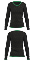 Glenbard North High School Gymnastics 54289097 Women's Long Sleeve V-neck Shirt - 33