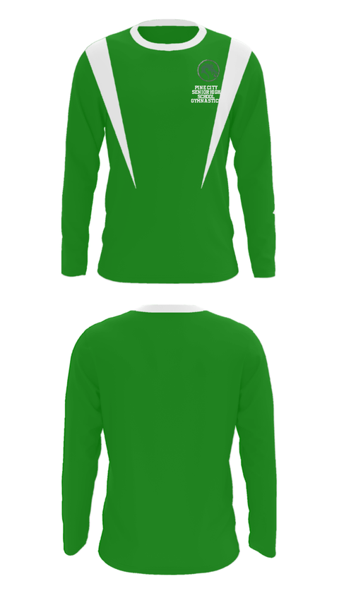 Long Sleeve Performance Shirt, Pine City Senior High School Gymnastics, Spirit Store, Teamtime, Team time, sublimation, custom sports apparel, team uniforms, spirit wear, spiritwear, sports uniforms, custom shirts, team store, custom team store, fundraiser sports, apparel fundraiser