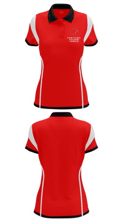 Heber Springs High School Basketball 90567375 Women's Short Sleeve Performance Polo  - 27