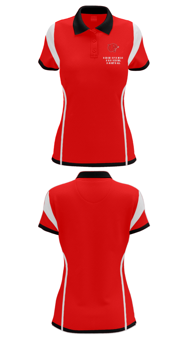 Women's Short Sleeve Performance Polo, Heber Springs High School Basketball, Women's Basketball, Teamtime, Team time, sublimation, custom sports apparel, team uniforms, spirit wear, spiritwear, sports uniforms, custom shirts, team store, custom team store, fundraiser sports, apparel fundraiser