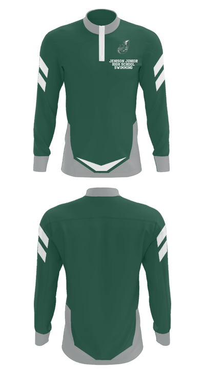 Jenison Junior High School Swimming 79083894 Quarter Zip Jacket - 27