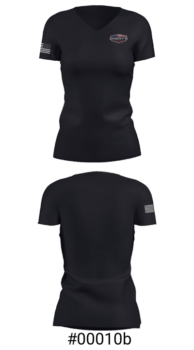 Emery’s Gutter Cleaning 44043301 Women's Short Sleeve V-neck Shirt - 21