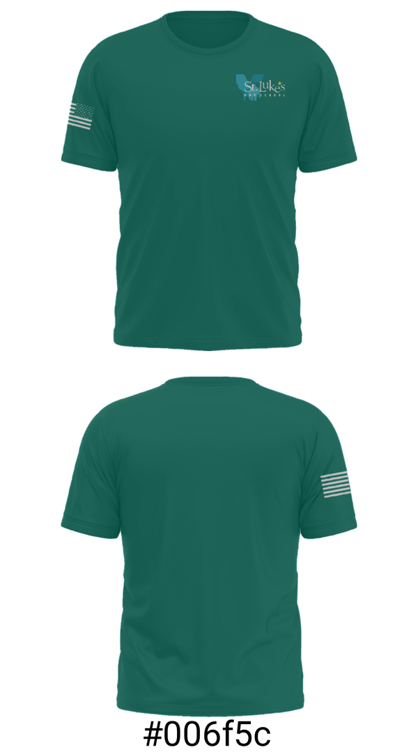 Short Sleeve Performance Shirt, St Luke's Day School, Spirit Store, Teamtime, Team time, sublimation, custom sports apparel, team uniforms, spirit wear, spiritwear, sports uniforms, custom shirts, team store, custom team store, fundraiser sports, apparel fundraiser