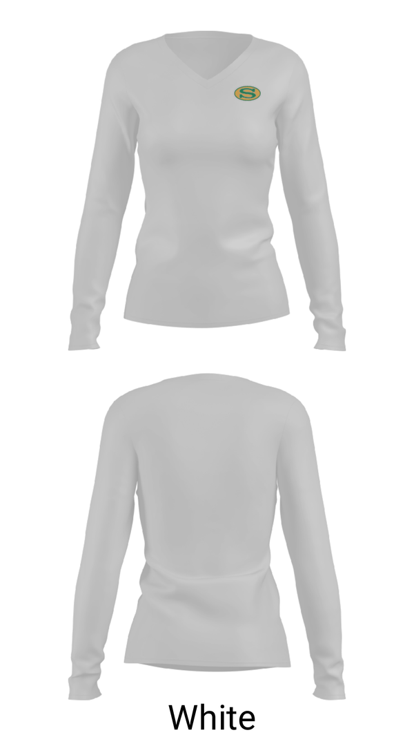 Women's Long Sleeve Vneck Shirt, Summerville High School Swimming, Swimming, Teamtime, Team time, sublimation, custom sports apparel, team uniforms, spirit wear, spiritwear, sports uniforms, custom shirts, team store, custom team store, fundraiser sports, apparel fundraiser