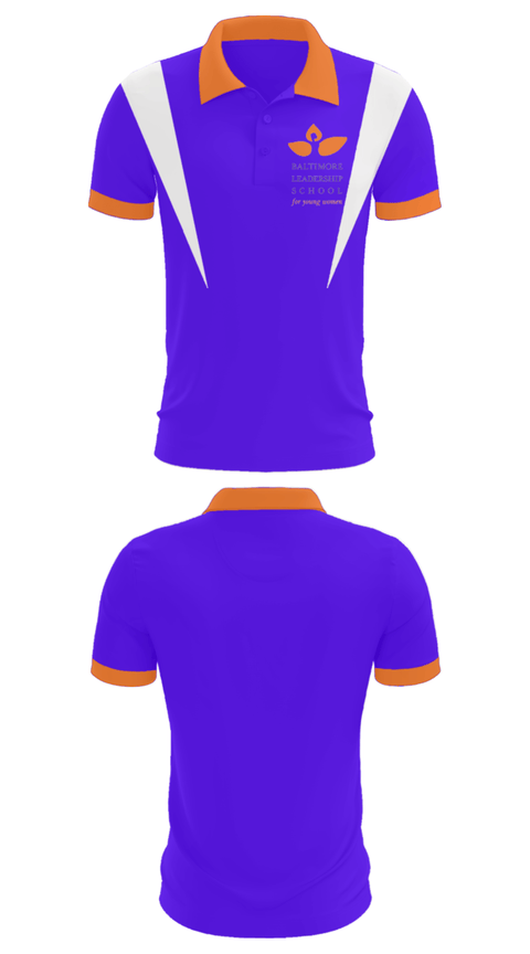 Short Sleeve Performance Polo, Baltimore Leadership School For Young Women, Spirit Store, Teamtime, Team time, sublimation, custom sports apparel, team uniforms, spirit wear, spiritwear, sports uniforms, custom shirts, team store, custom team store, fundraiser sports, apparel fundraiser