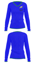 West Babylon High School Gymnastics 81093616 Women's Long Sleeve V-neck Shirt - 33