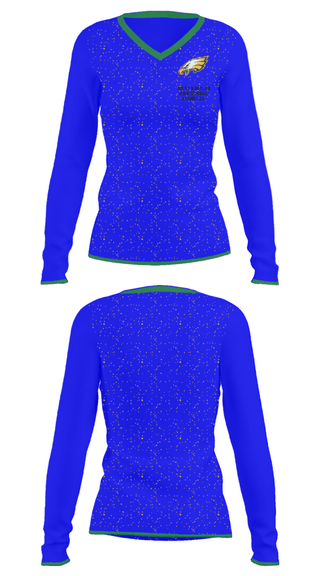 Women's Long Sleeve Vneck Shirt, West Babylon High School Gymnastics, Spirit Store, Teamtime, Team time, sublimation, custom sports apparel, team uniforms, spirit wear, spiritwear, sports uniforms, custom shirts, team store, custom team store, fundraiser sports, apparel fundraiser