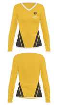 Adrian College Ice Hockey 86335815 Women's Long Sleeve V-neck Shirt - 24