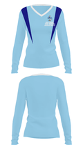 Hillcrest High School Basketball 35350382 Women's Long Sleeve V-neck Shirt - 29