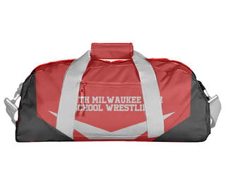 Duffle Bag, South Milwaukee High School Wrestling, Wrestling, Teamtime, Team time, sublimation, custom sports apparel, team uniforms, spirit wear, spiritwear, sports uniforms, custom shirts, team store, custom team store, fundraiser sports, apparel fundraiser