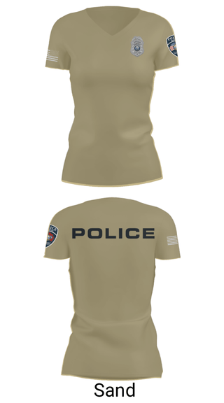 Women's Short Sleeve Vneck Shirt, , Police, Teamtime, Team time, sublimation, custom sports apparel, team uniforms, spirit wear, spiritwear, sports uniforms, custom shirts, team store, custom team store, fundraiser sports, apparel fundraiser