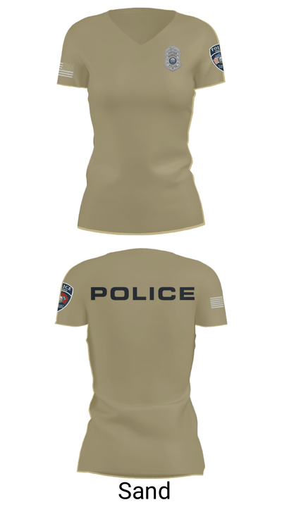 Nolensville Police Dept 20889239 Women's Short Sleeve V-neck Shirt - 44