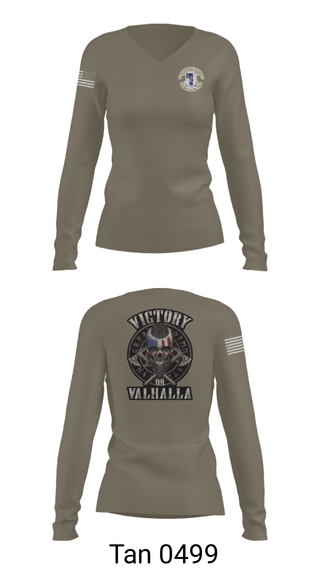 Women's Long Sleeve Vneck Shirt, 1-50 infantry battalion, Army, Teamtime, Team time, sublimation, custom sports apparel, team uniforms, spirit wear, spiritwear, sports uniforms, custom shirts, team store, custom team store, fundraiser sports, apparel fundraiser