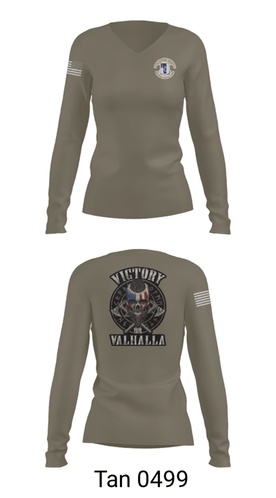 1-50 infantry battalion 87663685 Women's Long Sleeve V-neck Shirt - 39