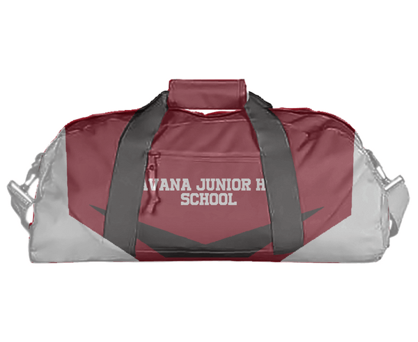 Duffle Bag, Havana Junior High School, Spirit Store, Teamtime, Team time, sublimation, custom sports apparel, team uniforms, spirit wear, spiritwear, sports uniforms, custom shirts, team store, custom team store, fundraiser sports, apparel fundraiser
