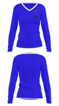 Marva Roofing 1081209 Women's Long Sleeve V-neck Shirt - 31