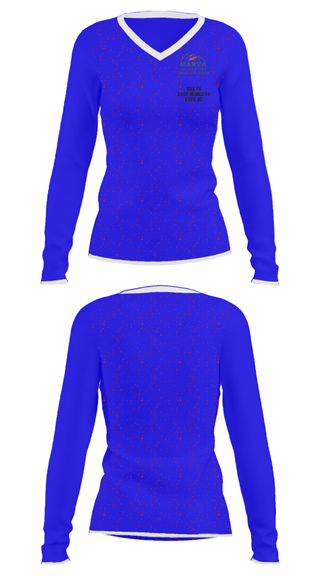 Women's Long Sleeve Vneck Shirt, Marva Roofing, , Teamtime, Team time, sublimation, custom sports apparel, team uniforms, spirit wear, spiritwear, sports uniforms, custom shirts, team store, custom team store, fundraiser sports, apparel fundraiser